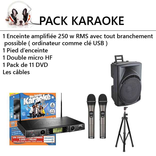pack karaoke economique 1 - Location méga Pack karaoké complet : kit éclairage et sonorisation