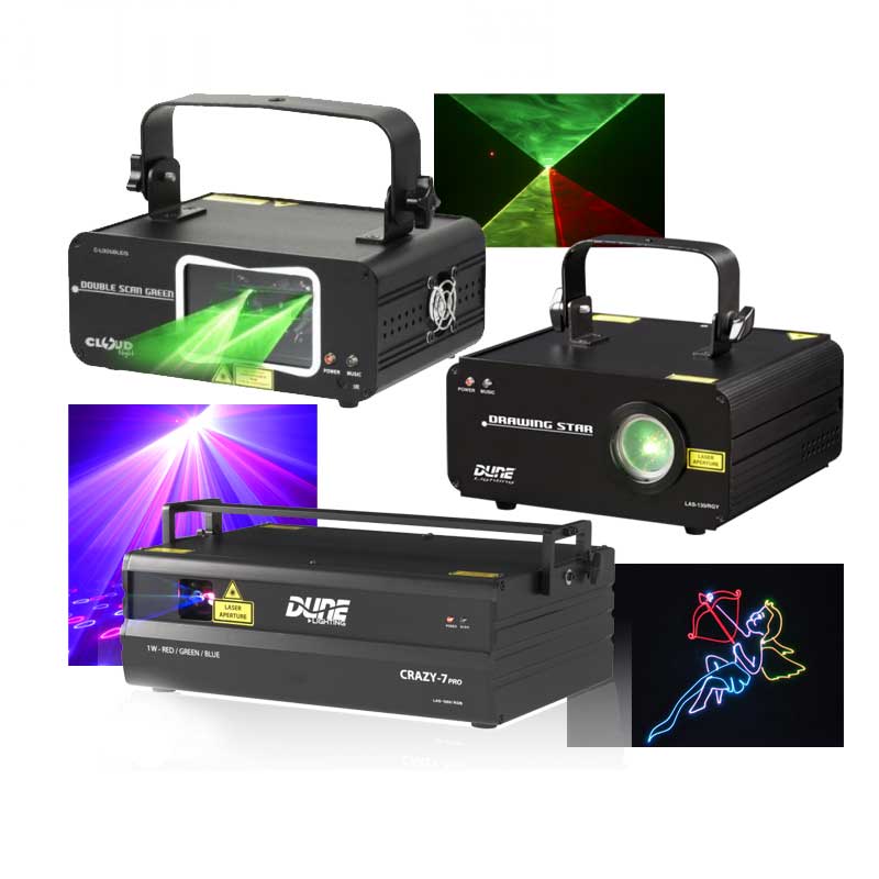 eclairage lazer - Laser Multi-point RGB avec Bluetooth