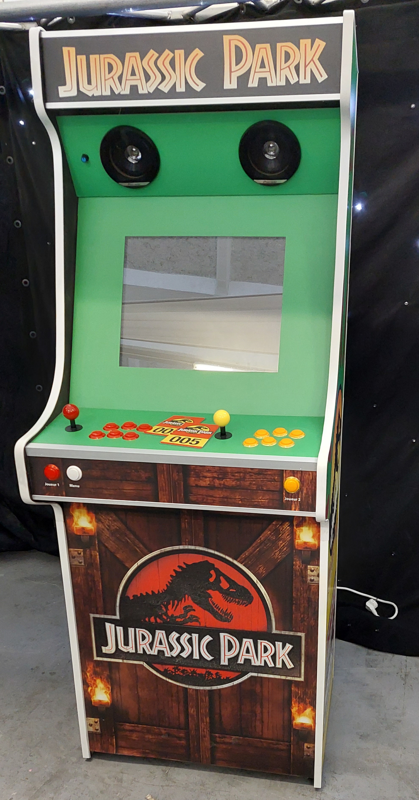 Borne arcade Jurassic Park