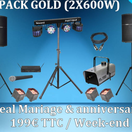 pack GOLD 1 450x450 - Location Pack GOLD sonorisation et éclairage