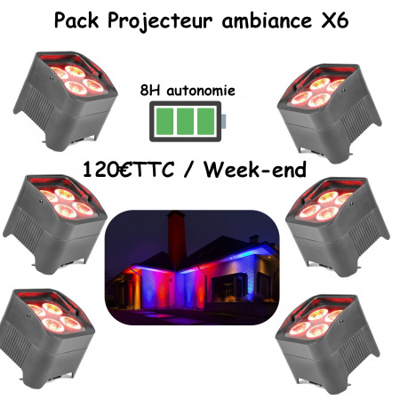 projecteur1 1 450x450 - Location Pack Projecteur ambiance sur batterie X6