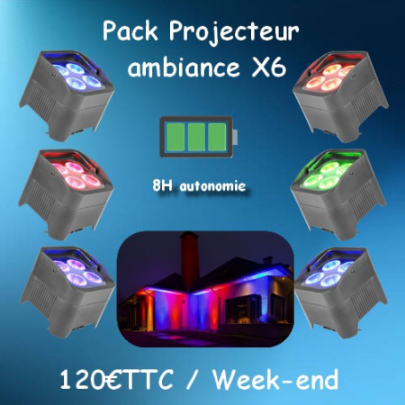 projecteur1 2 450x450 - Location Pack Projecteur ambiance sur batterie X6