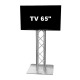 Tele 55 pouces Support 80x80 - Location de TV 75" Ultra HD 4K avec Support