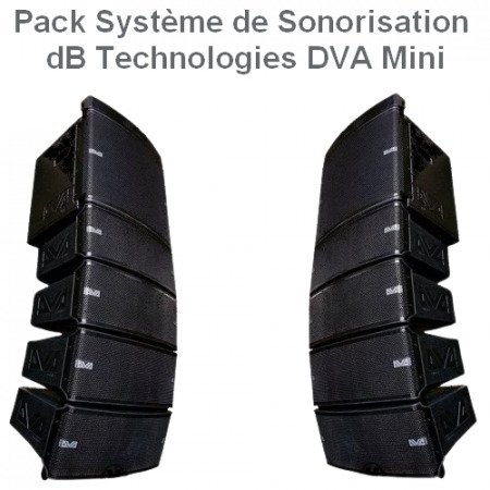 DVA Mini 450x450 - Pack Système de Sonorisation dB Technologies DVA Mini
